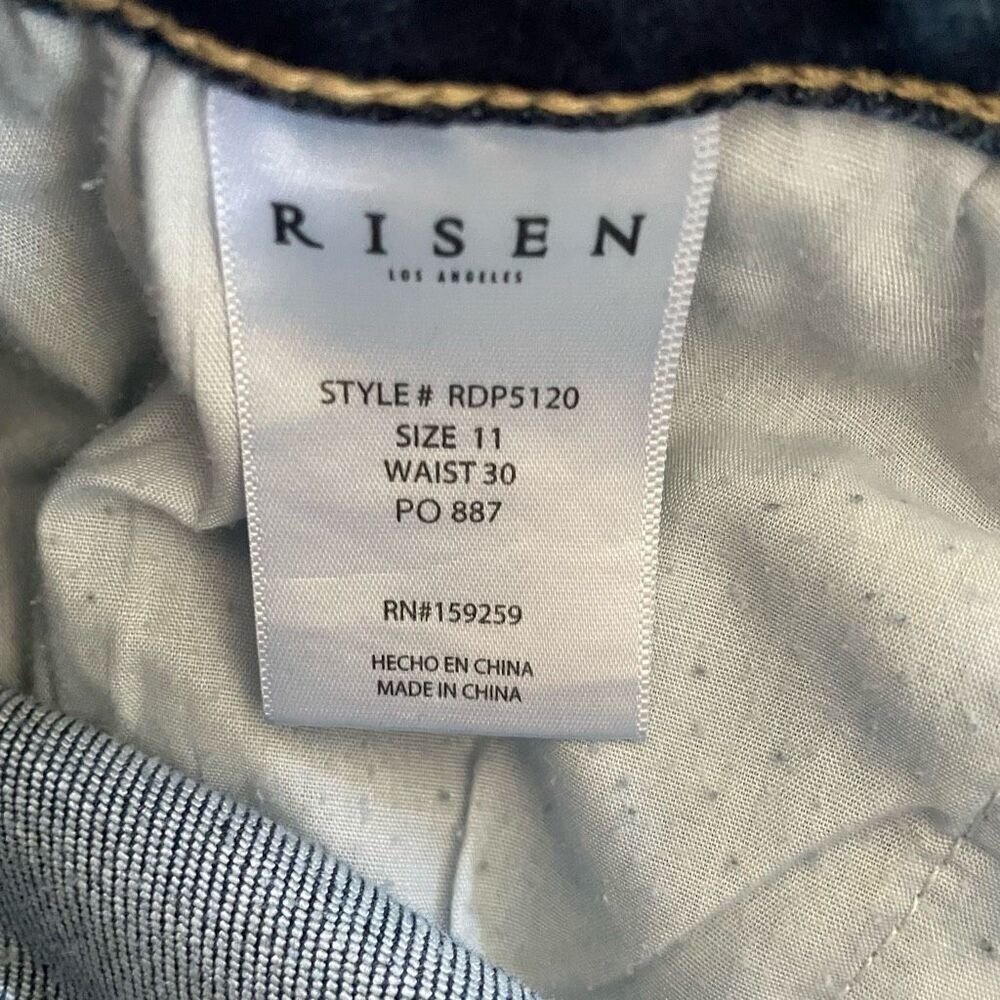 Risen Medium Wash Wide Leg High Rise Jeans 11 13 30 32 - Picture 9 of 9